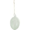 Clayre & Eef 6GL4449 Decoratie Hangend Ei Glas Groen Ø 6x10 cm