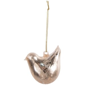 Clayre & Eef 6GL4454 Hangdecoratie Vogel Goud 7x4x6 cm