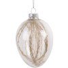 Clayre & Eef 6GL4460 Decoratief Hangend Ei 7x10 cm Paasei Ornament