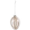 Clayre & Eef 6GL4460 Decoratief Hangend Ei 7x10 cm Paasei Ornament