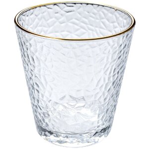 Clayre & Eef 6GL4877 Drinkglas gouden rand 300 ml...