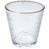 Clayre & Eef 6GL4877 Drinkglas gouden rand 300 ml Ø 9x9 cm