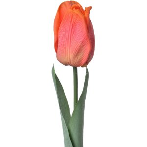 Clayre & Eef 6PL0237 Kunstbloem Tulp Oranje 6x6x50 cm