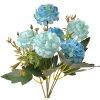 Clayre & Eef 6PL0265 Kunstbloem 15x10x30 cm Blauw Groen