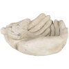 Clayre & Eef 6TE0502 Vogelvoederhuisje Handvorm Beige 23x21x9 cm