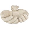 Clayre & Eef 6TE0502 Vogelvoederhuisje Handvorm Beige 23x21x9 cm