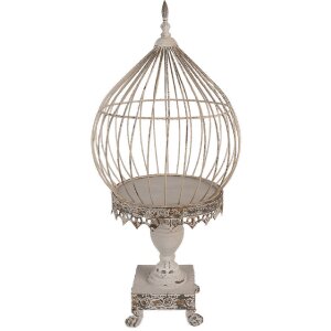 Clayre & Eef 6Y5590 Decoratie Vogelkooi Beige...