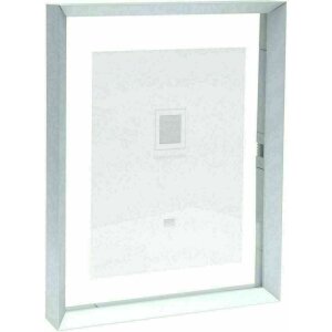 Deknudt S028D1 Glaslijst zilver aluminium strip zwevend foto effect 30,0 x40,0 cm; 40,0 x50,0 cm