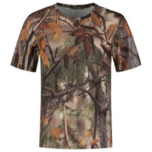 Stealth Gear T-shirt korte mouw camo bosopdruk maat S