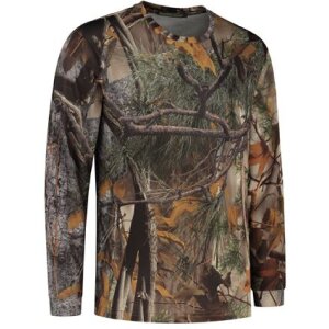 Stealth Gear T-Shirt Lange Mouw Camo Bos Print Maat S