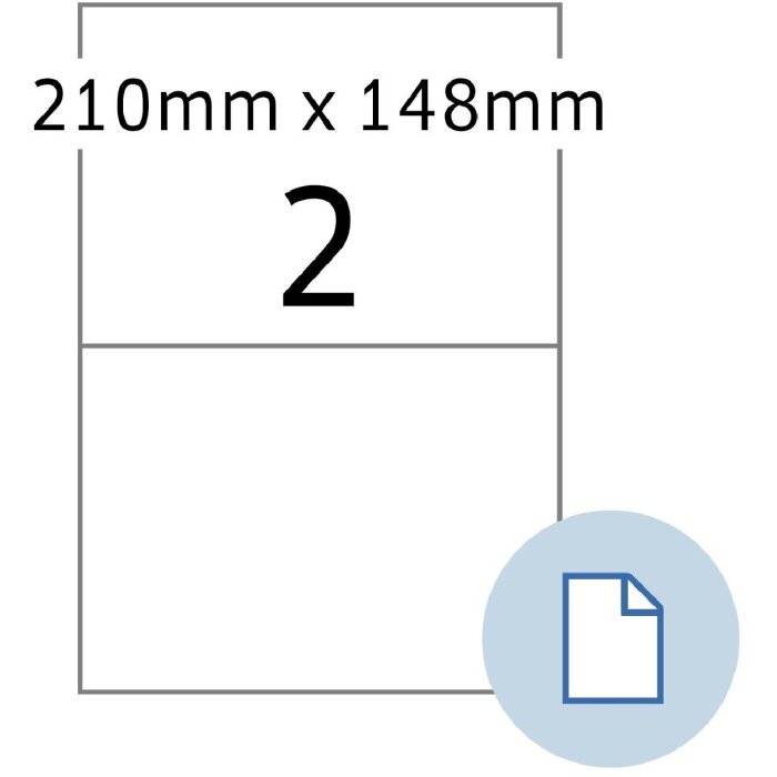 HERMA 8402 Etiketten A4 papier wit 210x148 mm 500 vellen 1000 etiketten