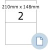 HERMA 8402 Etiketten A4 papier wit 210x148 mm 500 vellen 1000 etiketten