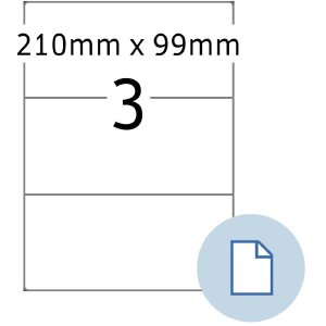 HERMA 8403 Etiketten A4 papier wit 210x99 mm 500 vellen...