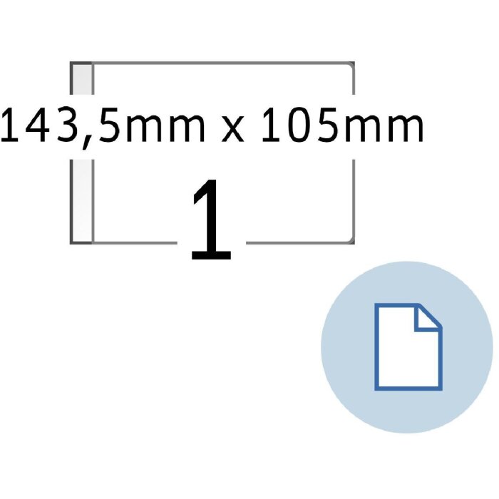 HERMA 8492 Bladetiketten A6 papier wit 143,5x105 mm 2000 vellen/etiketten