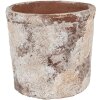 Clayre & Eef 6TE0523M Bloempot Terracotta Beige Ø 18x15 cm Landelijke stijl