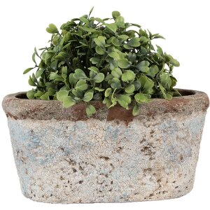 Clayre & Eef 6TE0528M Bloempot Terracotta Beige Blauw...