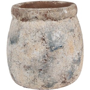 Clayre & Eef 6TE0535 Bloempot Terracotta Beige Blauw...