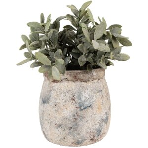 Clayre & Eef 6TE0535 Bloempot Terracotta Beige Blauw...