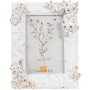 Clayre & Eef 2F1138 Fotolijst 16x3x21cm 10x15cm Wit...