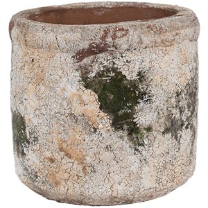 Clayre & Eef 6TE0516S Bloempot Terracotta Beige Groen...