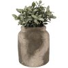 Clayre & Eef 6TE0516M Bloempot Beige Groen Ø 14x12 cm