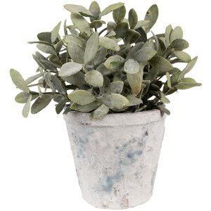 Clayre & Eef 6TE0520M Bloempot Terracotta Wit Blauw...