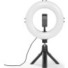 Hama 20497 LED Ring Light SpotLight Smart 80 II Set voor Smartphone Zwart