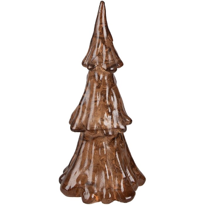 Clayre & Eef 6PR4364 LED Kerstboom Goudkleurig Ø 12x24 cm 3xAAA