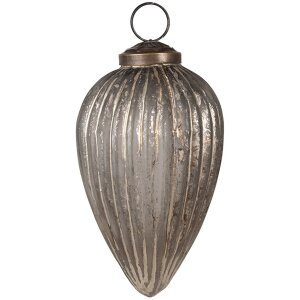 Clayre & Eef 6GL4695 Kerstboom Kerstbal Grijs Goud...