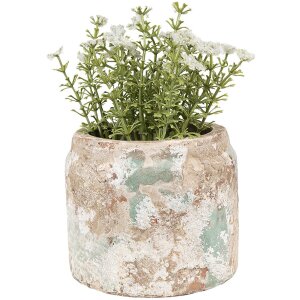 Clayre & Eef 6TE0539S Bloempot Terracotta Beige Groen...