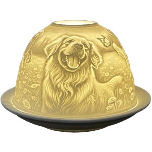 Clayre & Eef 6CE1810 Theelichthouder Golden Retriever...