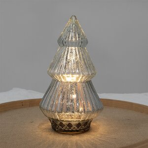 Clayre & Eef 6GL4573ZI Kerstboom met LED Zilver...