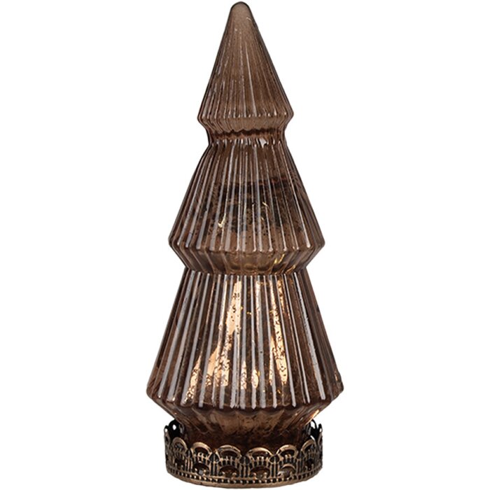 Clayre & Eef 6GL4569KO Kerstboom met LED Ø 7x16 cm