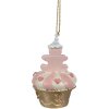 Clayre & Eef 6PR4207 Hanger biscuit roze goud Ø 5x8 cm