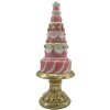 Clayre & Eef 6PR4220 Decoratie Taart Ø 8x21 cm Roze Goud