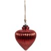 Clayre & Eef 6GL4548L Kerstbal rood Ø 13x17 cm