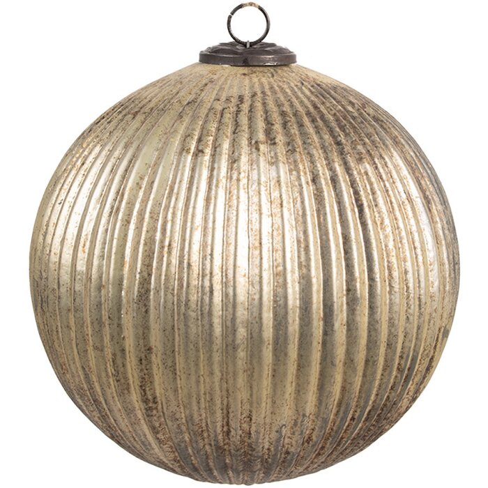 Clayre & Eef 6GL4549L Kerstbal goud Ø 20x20 cm