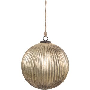 Clayre & Eef 6GL4549L Kerstbal goud Ø 20x20 cm