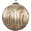 Clayre & Eef 6GL4549L Kerstbal goud Ø 20x20 cm