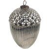 Clayre & Eef 6GL4540L Kerstbal zilver Ø 10x15 cm