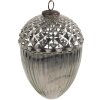 Clayre & Eef 6GL4540XL kerstbal zilver Ø 15x21 cm