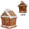 Clayre & Eef 6PR4341 Decoratie peperkoekhuisje met LED 11x9x13 cm