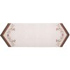 Clayre & Eef LFJ65 Tafelloper champignons 50x160 cm Beige Bruin