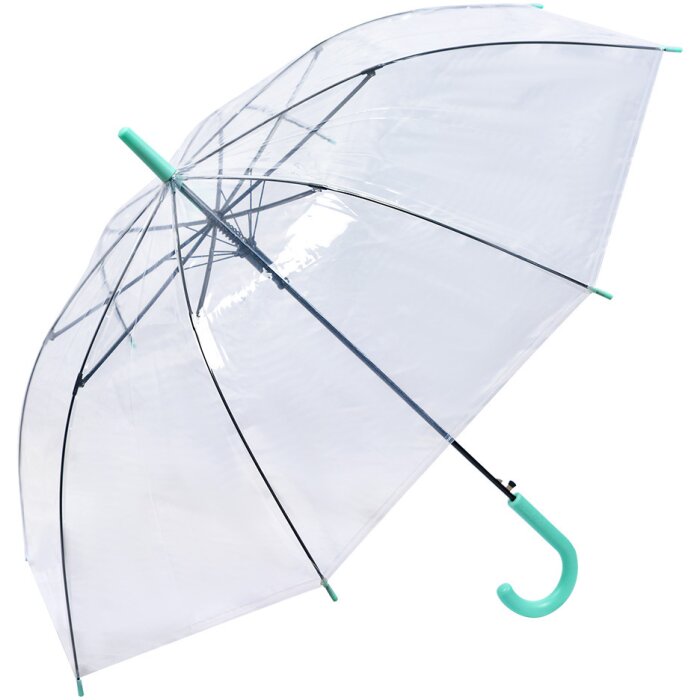 Juleeze JZUM0079GR Paraplu 56 cm Transparant Groen