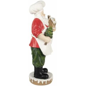 Clayre & Eef 5PR0124GG Decoratie Kerstman 26x20x59 cm