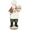 Clayre & Eef 5PR0124GG Decoratie Kerstman 26x20x59 cm