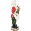 Clayre & Eef 5PR0124GG Decoratie Kerstman 26x20x59 cm