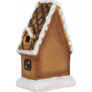 Clayre & Eef 6CE1771 Kerstdecoratie peperkoekhuisje 10x7x15 cm