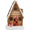 Clayre & Eef 6CE1771 Kerstdecoratie peperkoekhuisje 10x7x15 cm