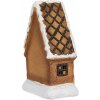 Clayre & Eef 6CE1771 Kerstdecoratie peperkoekhuisje 10x7x15 cm